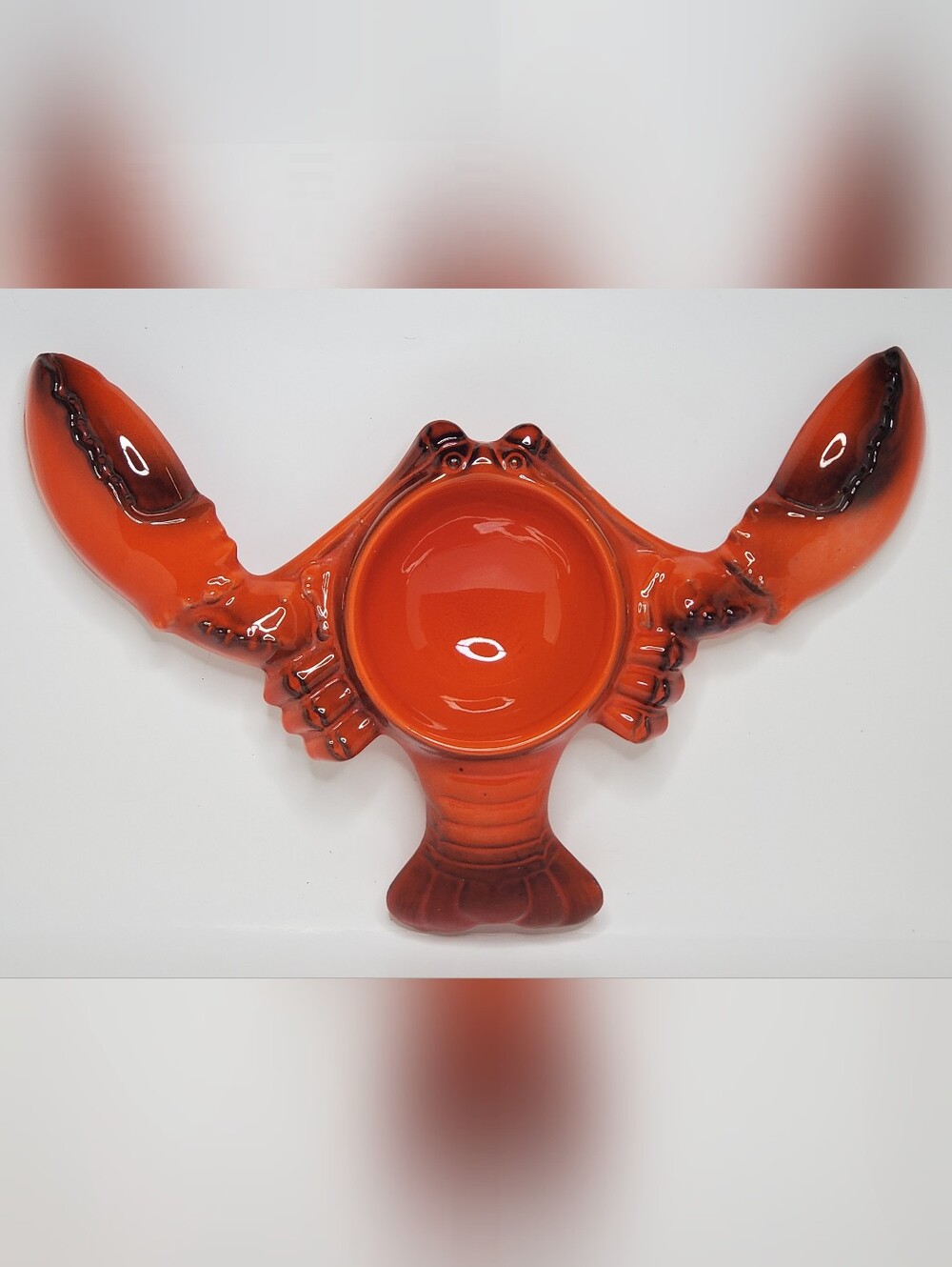 Vintage, HTF, Ceramic Metlox Poppytrail Sea Server Lobster Dip Bowl - 4.5"